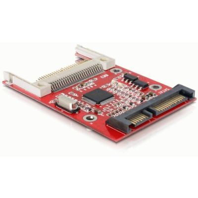 DeLOCK SATA Card Reader Kartenleser Rot