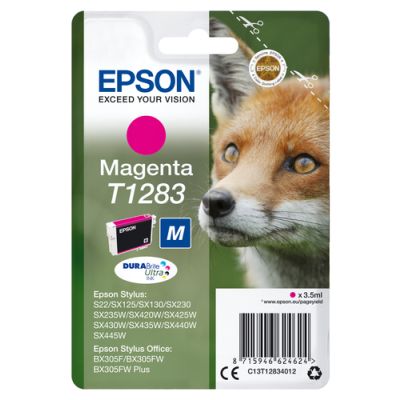 Epson Fox Singlepack Magenta T1283 DURABrite Ultra Ink