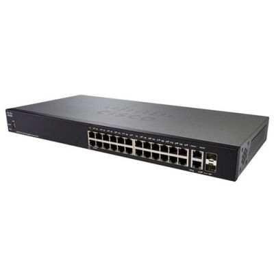 Cisco SG550X-24P-K9 Managed L3 Gigabit Ethernet (10/100/1000) Power over Ethernet (PoE) 1U Schwarz