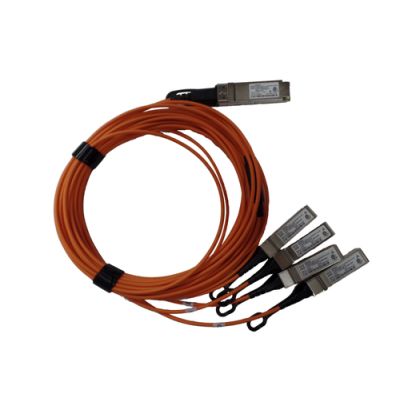 HPE Q9S66A Glasfaserkabel 5 m QSFP+ 4x SFP+ Orange