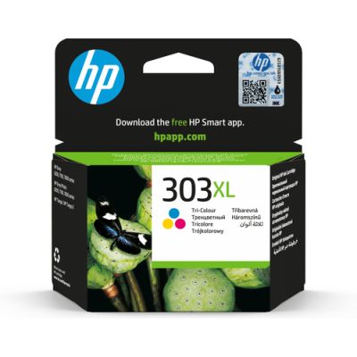 HP 303XL Cyan/Magenta/Gelb Original Druckerpatrone mit hoher Reichweite