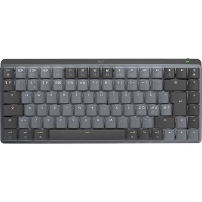 Logitech MX Mini Mechanical for Mac Tastatur Bluetooth QWERTY Dänisch, Finnisch, Norwegisch, Schwedisch Graphit, Grau