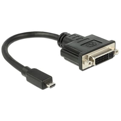 DeLOCK 65563 Videokabel-Adapter 0,2 m DVI-D Micro-HDMI Schwarz