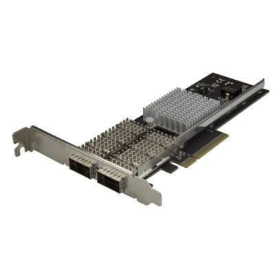 StarTech.com Dual Port 40G QSFP+ Netzwerkkarte - Intel XL710 Open QSFP+ Converged Adapter - PCIe 40 Gigabit Ethernet Server NIC - 40GbE LWL LAN Karte - Dell PowerEdge HPE ProLiant