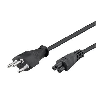 M-Cab 7200490 Stromkabel Schwarz 1,8 m Netzstecker Typ J C5-Koppler
