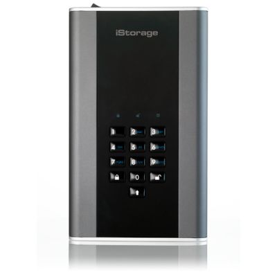 iStorage DiskAshur DT2 Externe Festplatte 12 TB Schwarz, Grau