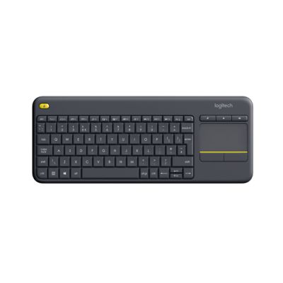 Logitech K400 Plus Tv Tastatur RF Wireless AZERTY Belgisch Schwarz