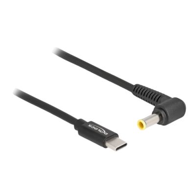 DeLOCK 87980 Stromkabel Schwarz 1,5 m USB C 5.5 x 3.0 mm