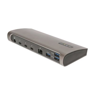 StarTech.com Thunderbolt 4 Docking station, 96W PD, Einzelner 8K/Dual 4K 60Hz Monitor, 3xTB4/USB4 und 4xUSB-A Hub, SD/GbE, Thunderbolt 4/3 und USB4 kompatibel, K-Slot, 0.8m Kabel