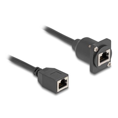 DeLOCK 87968 Netzwerkkabel Schwarz 0,2 m Cat5e S/UTP (STP)