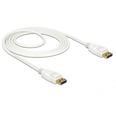 DeLOCK 85509 DisplayPort-Kabel 1,5 m Weiß