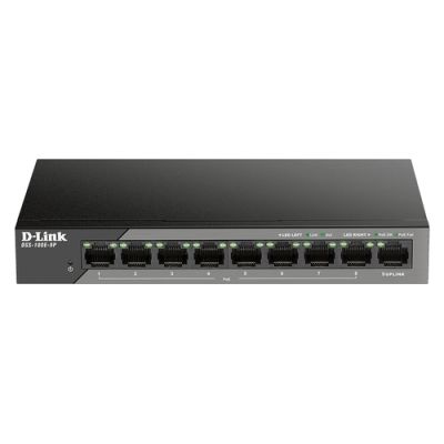 D-Link DSS-100E-9P Netzwerk-Switch Unmanaged Fast Ethernet (10/100) Power over Ethernet (PoE) Schwarz