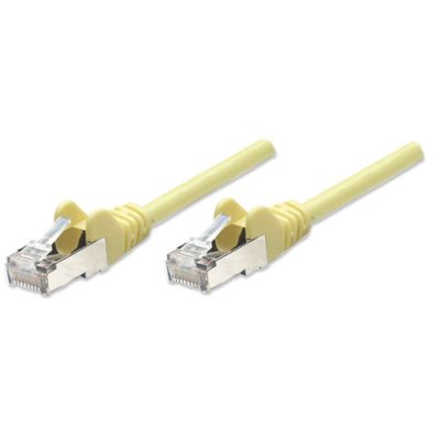 Intellinet Netzwerkkabel, Cat5e, SF/UTP, CCA, Cat5e-kompatibel, RJ45-Stecker/RJ45-Stecker, 7,5 m, gelb