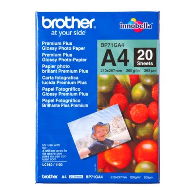 Brother BP-71GA4 Fotopapier A4 Blau, Rot