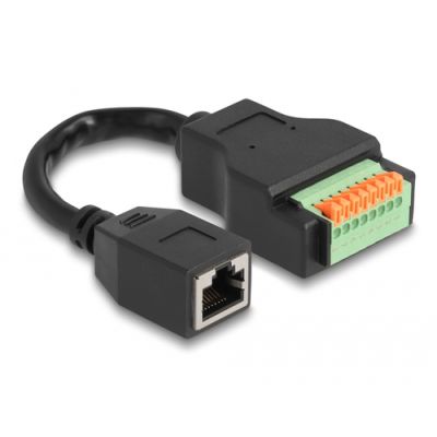 DeLOCK 66065 Netzwerkkabel Schwarz 0,15 m Cat5e S/UTP (STP)