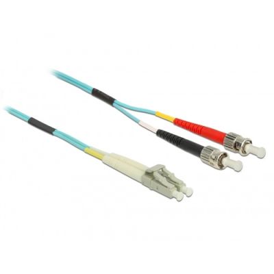 DeLOCK 86567 Glasfaserkabel 1 m LC SC OM3 Aqua-Farbe
