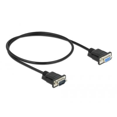 DeLOCK 86613 Serien-Kabel Schwarz 0,5 m RS-232