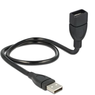 DeLOCK 50cm USB 2.0 USB Kabel 0,5 m USB A Schwarz