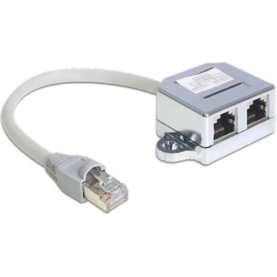 DeLOCK 65441 Netzwerkkabel Grau 0,15 m