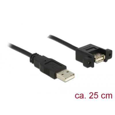 DeLOCK 85462 USB Kabel 0,25 m USB 2.0 USB A Schwarz