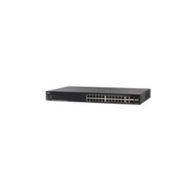 Cisco SG550X-24MPP-K9 Managed L3 Gigabit Ethernet (10/100/1000) Power over Ethernet (PoE) 1U Schwarz