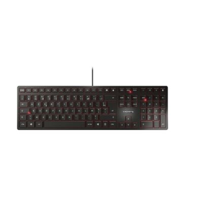 CHERRY KC 6000 Slim Tastatur USB AZERTY Belgisch Schwarz