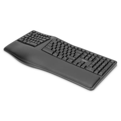 Digitus Ergonomische Tastatur, kabellos, 2,4 GHz
