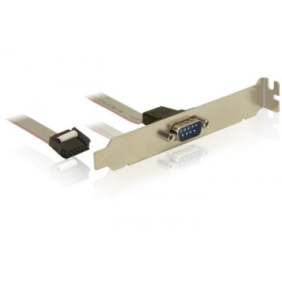 DeLOCK 82768 Serien-Kabel Grau 0,4 m DB9 M