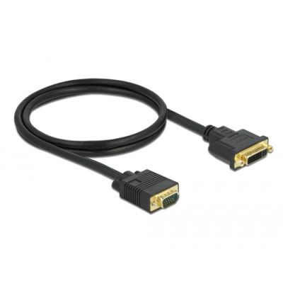 DeLOCK 86756 Videokabel-Adapter 1 m DVI-A VGA (D-Sub) Schwarz
