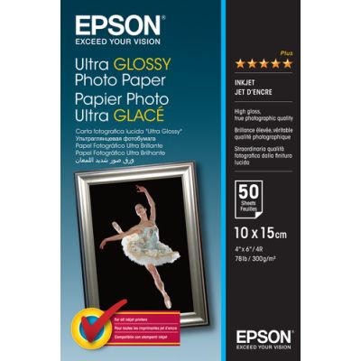 Epson Ultra Glossy Photo Paper - 10x15cm - 50 Blätter