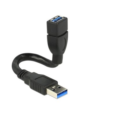 DeLOCK 0.15m 2xUSB3.0-A USB Kabel 0,15 m USB 3.2 Gen 1 (3.1 Gen 1) USB A Schwarz