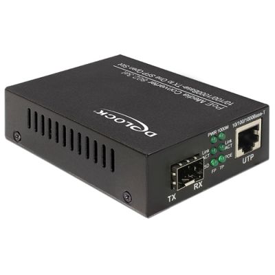 DeLOCK 86180 Netzwerk Medienkonverter 1000 Mbit/s Schwarz