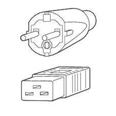 Fujitsu Power cord 16A IEC320 C20->CEE 7/7