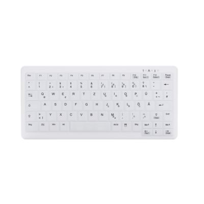 CHERRY AK-C4110 Tastatur RF Wireless QWERTZ Deutsch Weiß