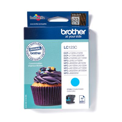 Brother LC123C Druckerpatrone 1 Stück(e) Original Cyan