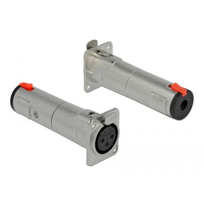 DeLOCK 86527 Drahtverbinder XLR jack/6.35 mm 3-pin Silber