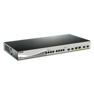 D-Link DXS-1210-12TC/E Netzwerk-Switch Managed L2 10G Ethernet (100/1000/10000) 1U Schwarz, Silber