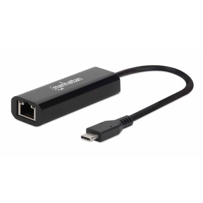 Manhattan USB-C auf 2.5GBASE-T Ethernet-Netzwerkadapter, USB 3.2 Gen 1; Multi-Gigabit Ethernet mit 10/100/1000 Mbit/s und 2,5 Gbit/s