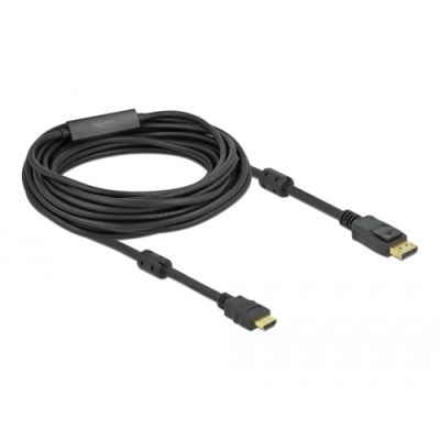 DeLOCK 85960 Videokabel-Adapter 10 m HDMI Typ A (Standard) DisplayPort Schwarz
