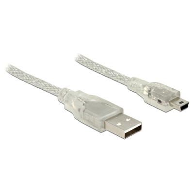DeLOCK 83907 USB Kabel 2 m USB 2.0 USB A Mini-USB B Transparent