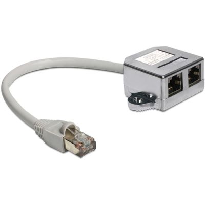 DeLOCK 65177 Netzwerkkabel Grau