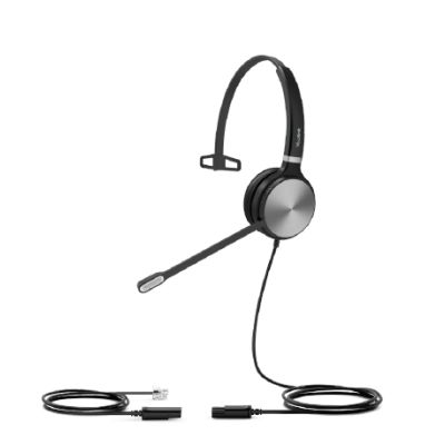 Yealink YHS36 Kopfhörer Kabelgebunden Kopfband Büro/Callcenter Schwarz, Silber