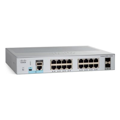 Cisco Catalyst 2960L-16TS-LL Managed L2 Gigabit Ethernet (10/100/1000) 1U Grau