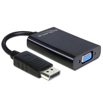 DeLOCK 65439 Videokabel-Adapter VGA (D-Sub) DisplayPort Schwarz