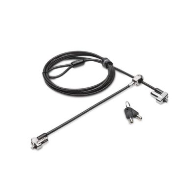 Kensington N17 Keyed Dual Head Laptop Lock for Wedge-Shaped Slots