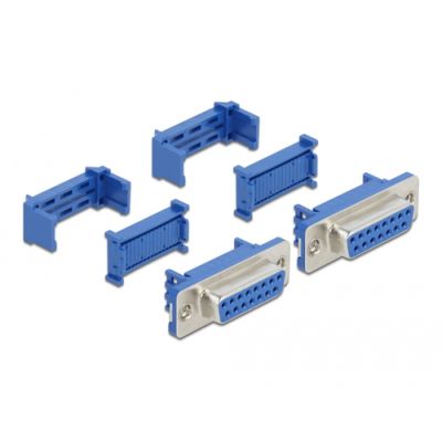 DeLOCK 66596 Drahtverbinder D-Sub 15 Blau
