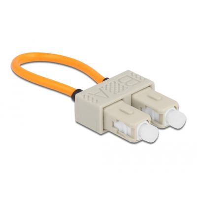 DeLOCK 86921 LWL-Steckverbinder SC 1 Stück(e) Beige, Orange