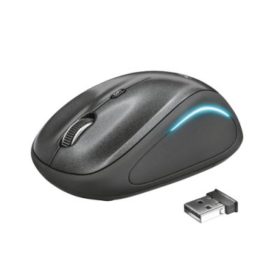 Trust Yvi FX Maus Beidhändig RF Wireless Optisch 1600 DPI