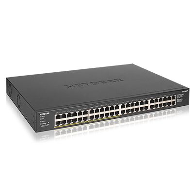 NETGEAR GS348PP Unmanaged Gigabit Ethernet (10/100/1000) Power over Ethernet (PoE) Schwarz