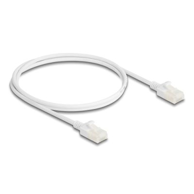 DeLOCK 80359 Netzwerkkabel Weiß 1 m Cat6a U/UTP (UTP)